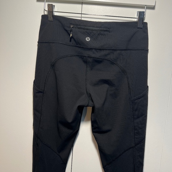 Lululemon leggings with pockets - Black - Size 6 - Picture 1 of 5